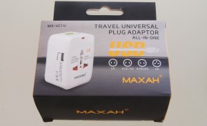 MAXAH® Weltweiter Strom Adapter mit USB Ladeanschluss