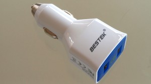 BESTEK Qualcomm 2.0 Quick Charge USB KFZ Schnellladegerät mit 2 USB Ports und 36W Leistung.
