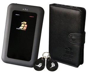 Digittrade Externe Festplatte 160 GB Schwarz RS64 RFID Security Portable HDD