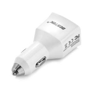 BESTEK Qualcomm 2.0 Quick Charge USB KFZ Schnellladegerät mit 2 USB Ports und 36W Leistung.