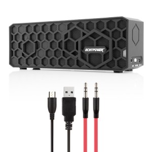 ECHTPower HoneyBox Stereo High-End Tragbarer Hi-Fi Wireless Bluetooth 4.0 Lautsprecher