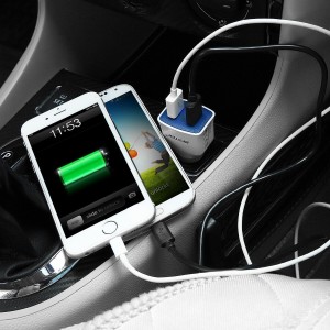 BESTEK Qualcomm 2.0 Quick Charge USB KFZ Schnellladegerät mit 2 USB Ports und 36W Leistung.