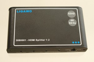 Ligawo 3080001 HDMI Splitter 1x2. Ideal für Ultra HD 4K/60Hz