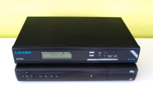 Ligawo 6518764 Multiformat Konverter zu 1080p HDMI mit Netzwerk Switch