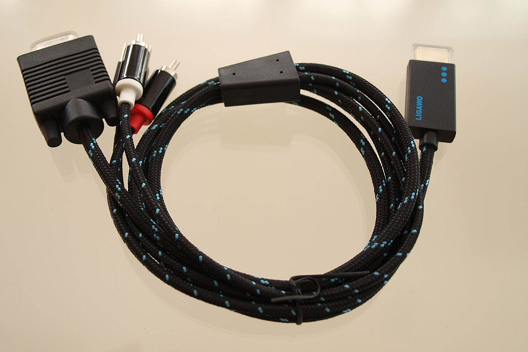 Das Ligawo 6518932 HDMI zu VGA mit Cinch Audio Adapterkabel Test und