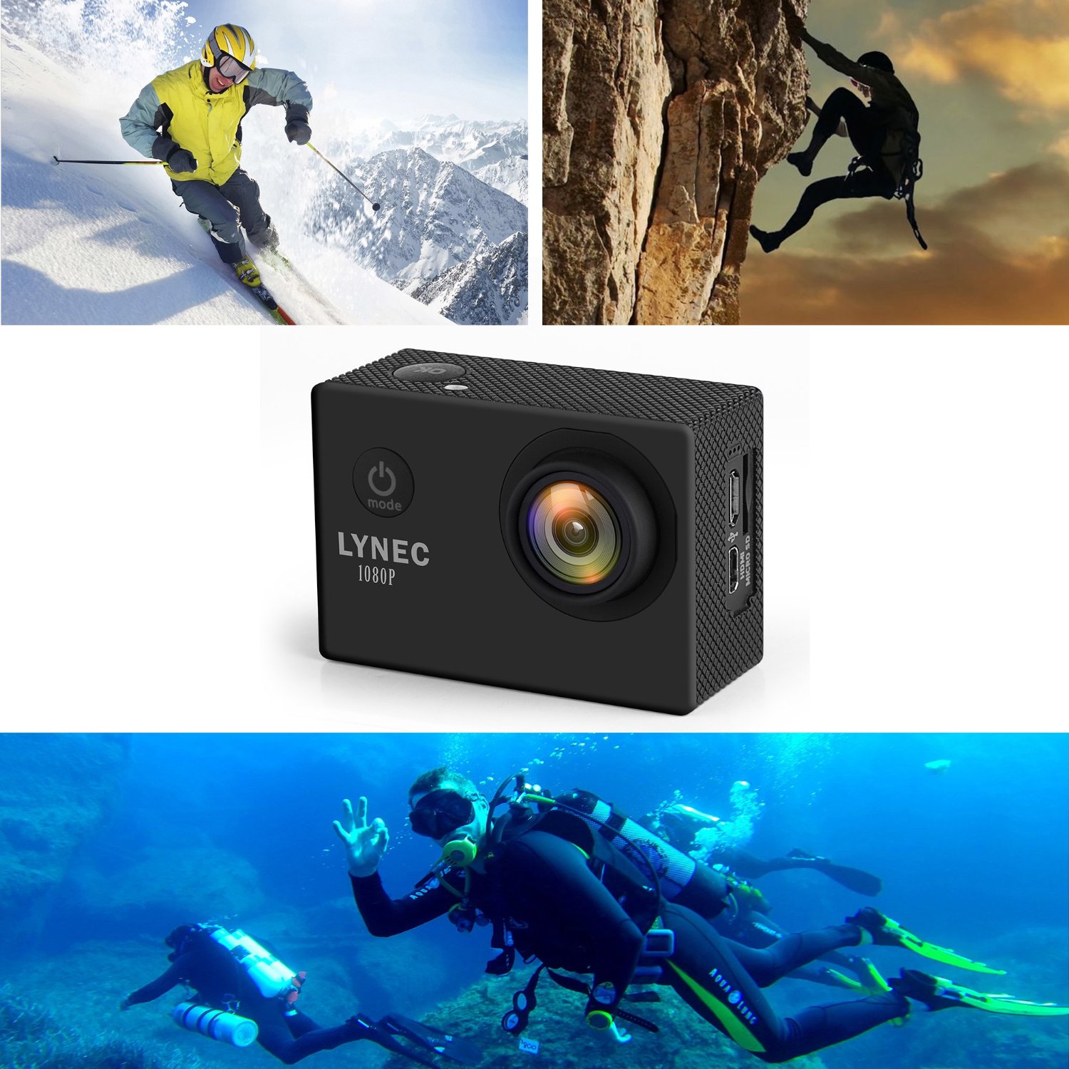 Die neue LYNEC AC65 Full HD 1080P Action Cam im Test Produkttest24