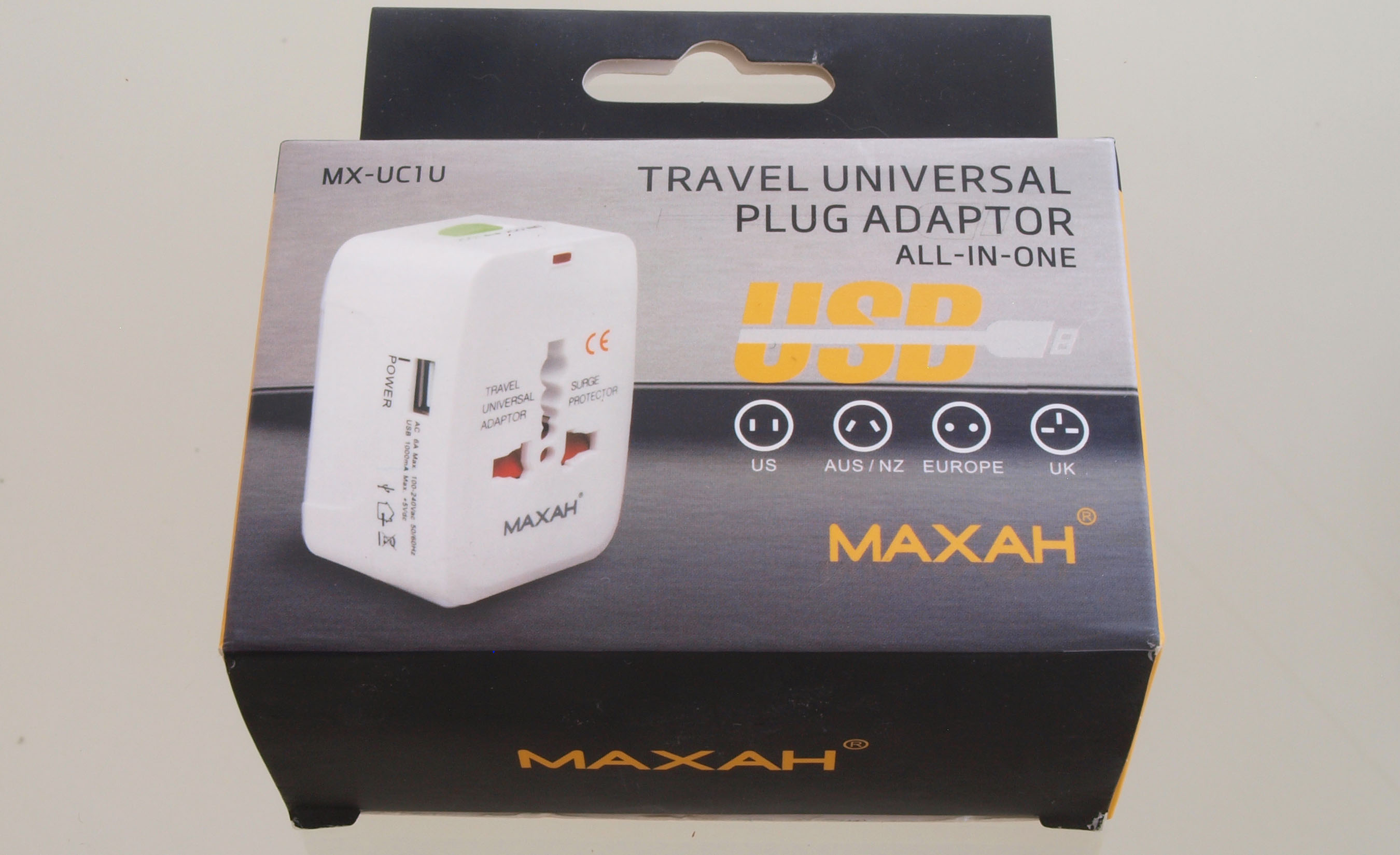 MAXAH® Weltweiter Strom Adapter mit USB Ladeanschluss | Produkttest24 ...