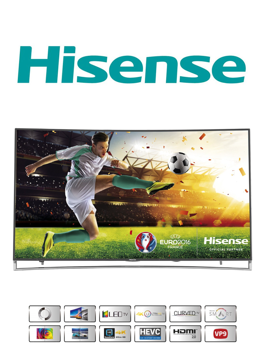 Der 65 Zoll Hisense LTDN65XT910 Ultra HD Curved Fernseher