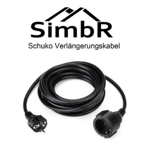SIMBR Schuko Strom Verlängerungskabel im Test