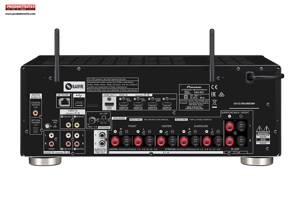 Pioneer VSX-932 7.2 AV-Receiver mit Dolby Atmos