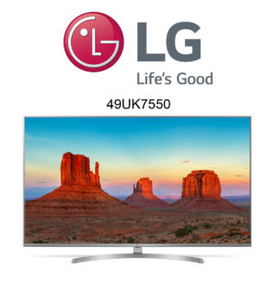 LG 49UK7550 Ultra HD Fernseher mit Active HDR