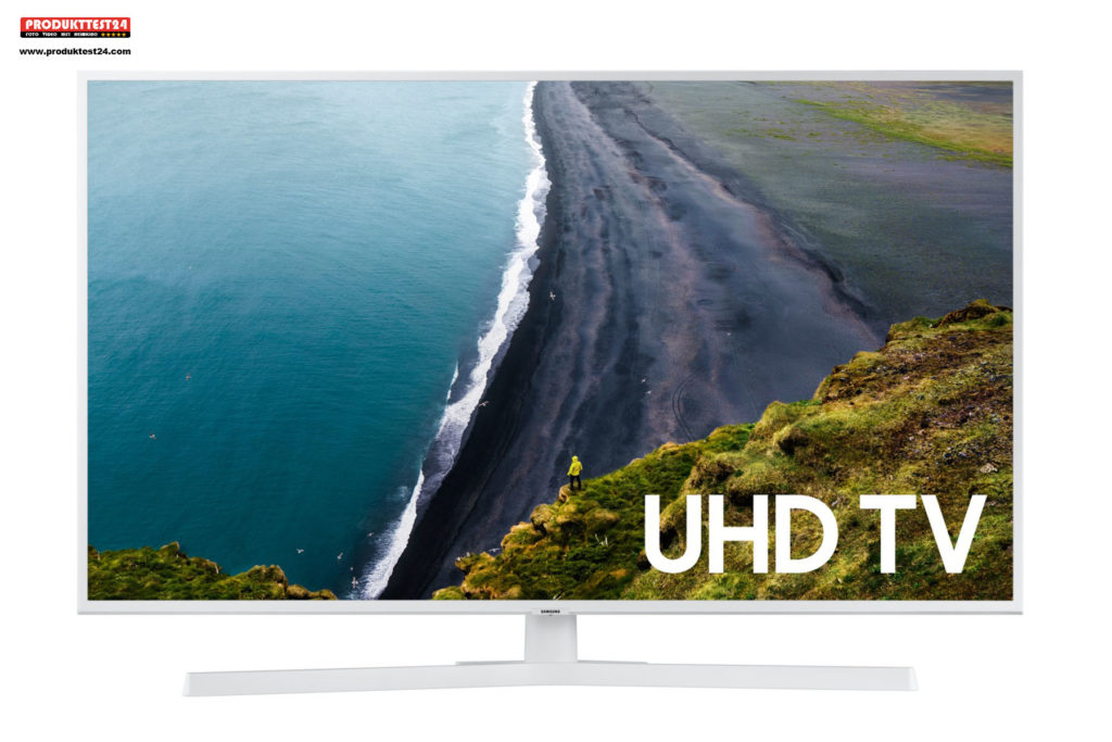 Der weiße Samsung UE50RU7419 im Test