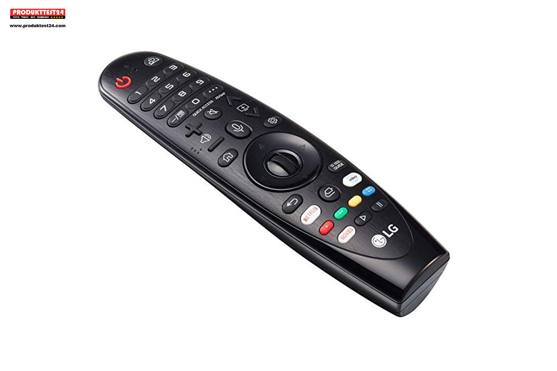 Die LG Magic Remote Fernbedienung ist auch dabei