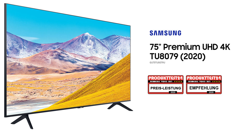 Samsung GU75TU8079 UHD 4K Fernseher im Test
