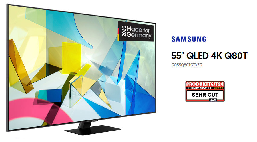 Samsung GQ55Q80T QLED 4K-Fernseher im Test