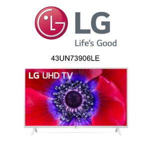 Der weiße LG 43UN73906LE im Test