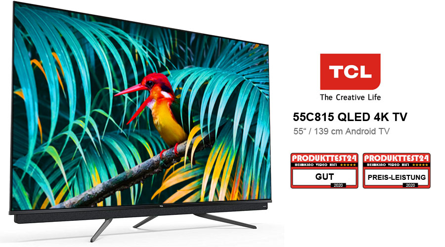 Der neue TCL 55C815 QLED 4K-Fernseher im Test.