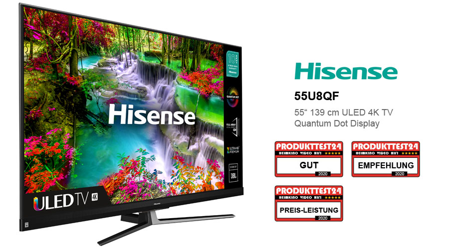 Hisense 55U8QF ULED TV mit Quantum Dot