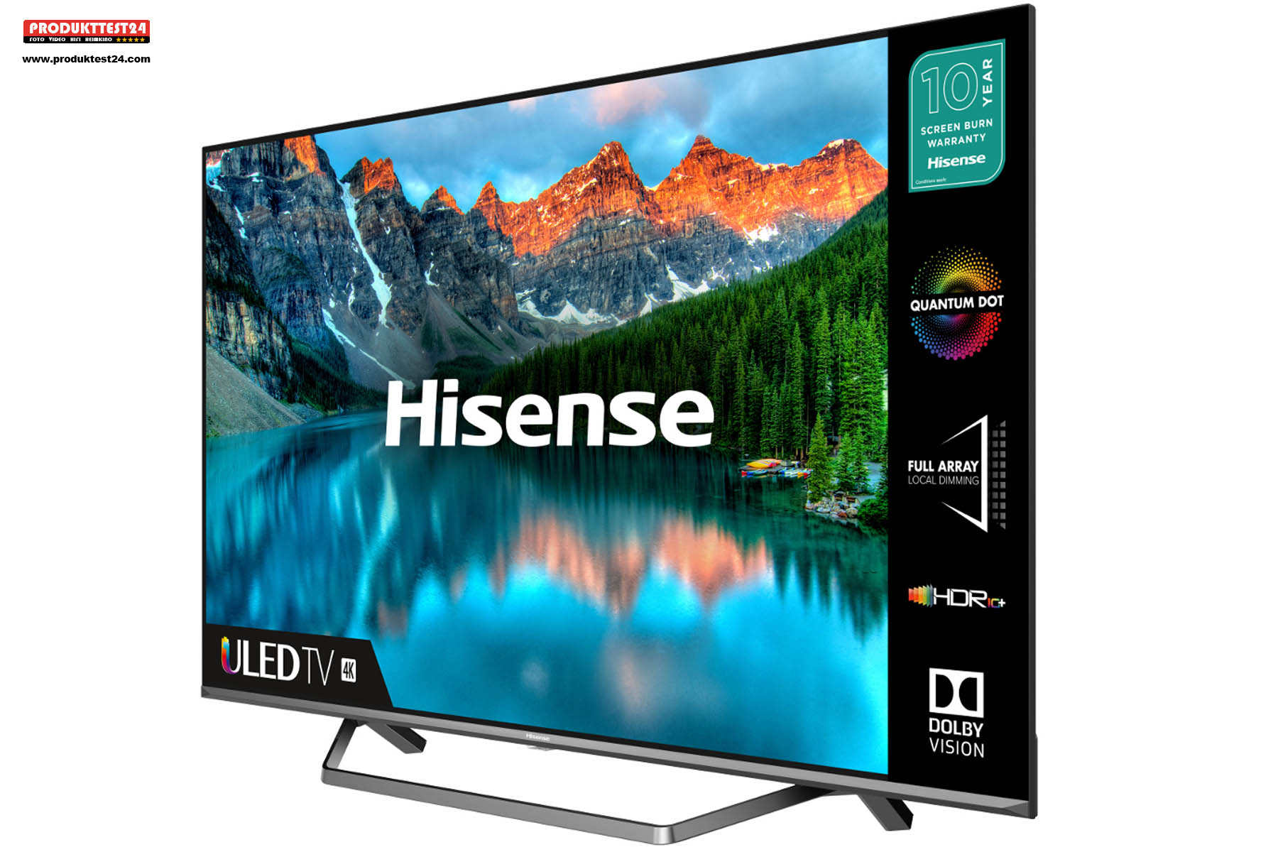 Der Hisense 65U7QF kann HDR10, Dolby Vision und Dolby Atmos