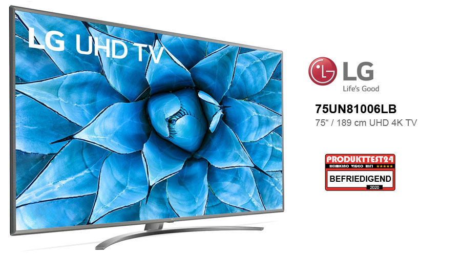 Der 75 Zoll große LG 75UN81006lB im Test