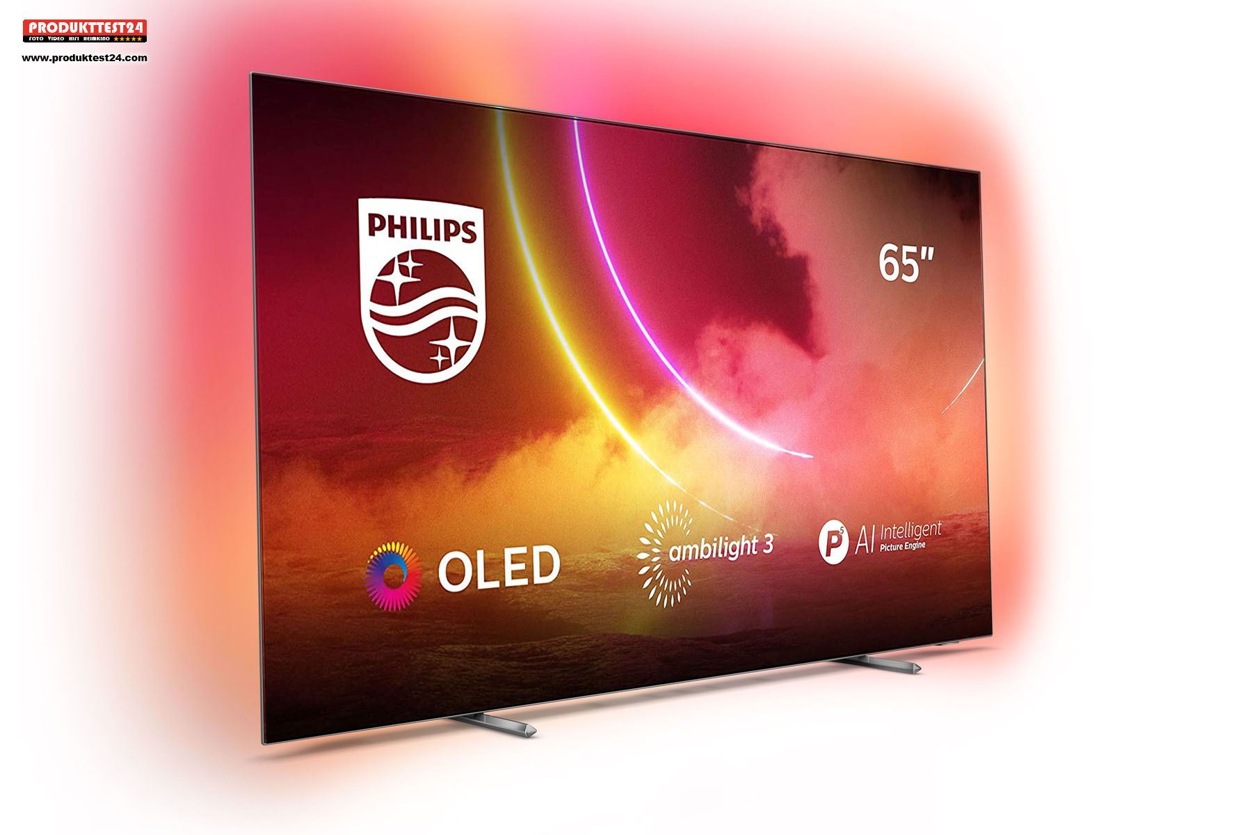 Der Philips 65OLED805/12 mit 3-seitigem Ambilight