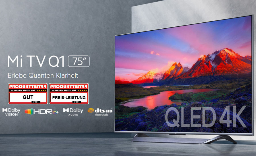 XIAOMI TV LED 4K 190 cm MI TV Q1 75 pouces sur