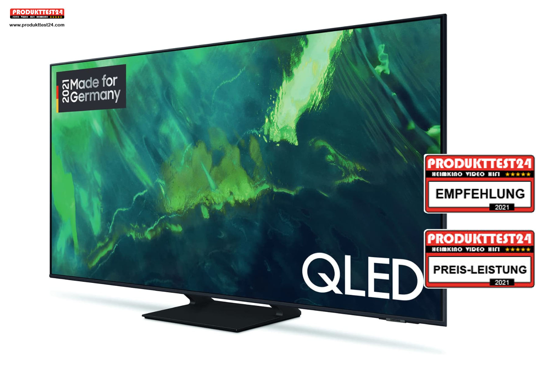 Der Samsung GQ65Q70A mit Dual LED Technik und 100 Hz