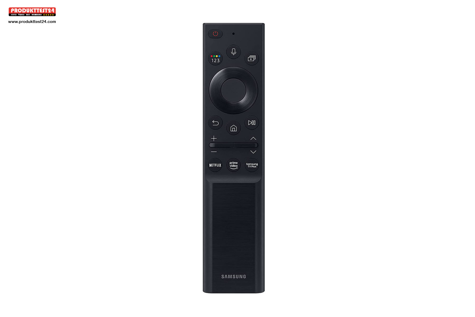 Die Smart Remote Fernbedienung des Samsung GQ65QN85A