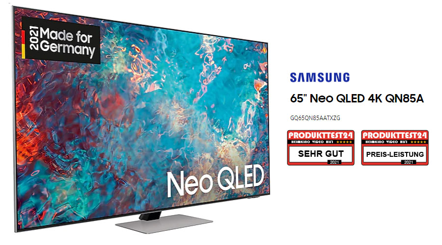 Der Samsung GQ65QN85A Neo QLED Fernseher im Test
