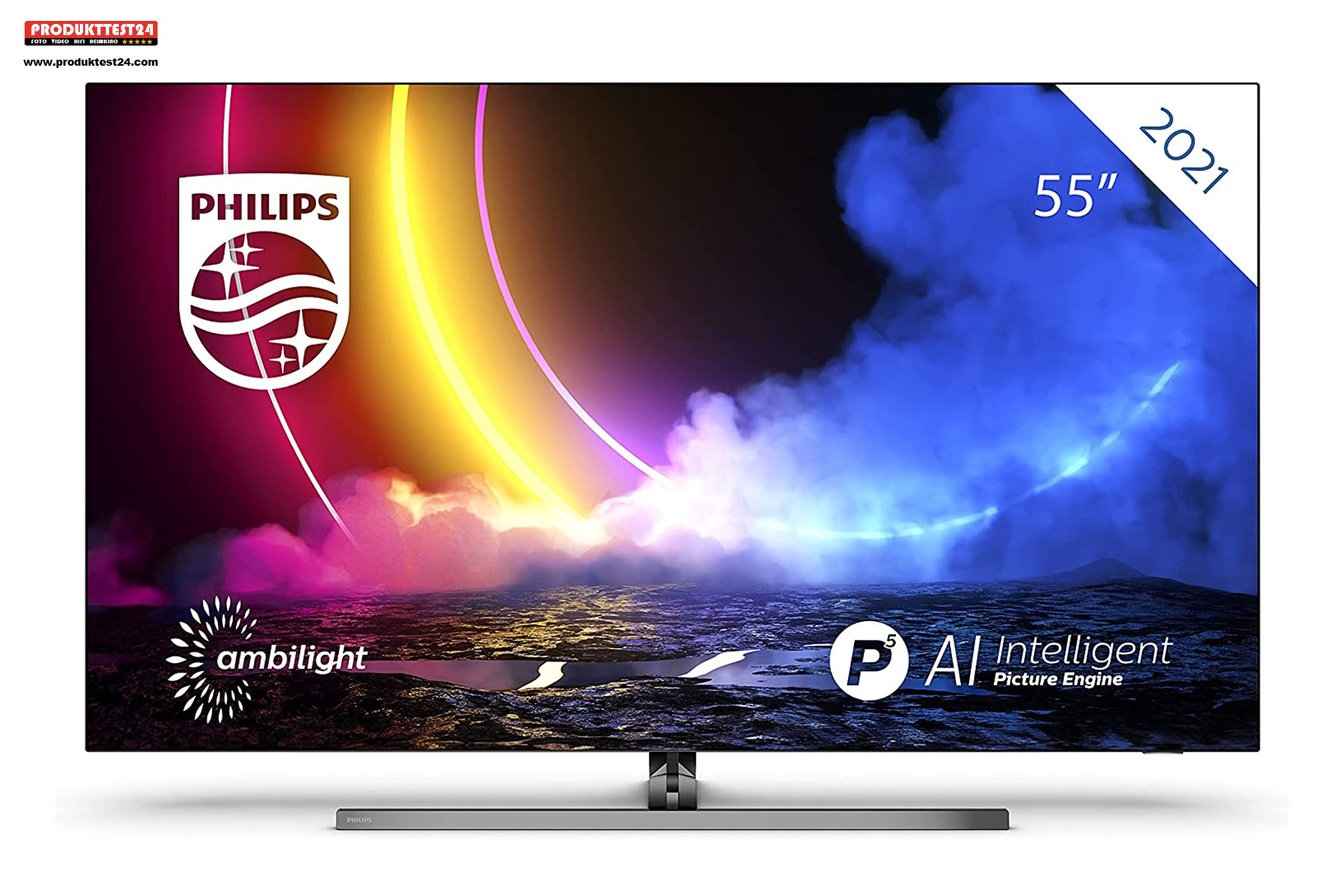 Philips 55OLED856/12 mit schwenkbarem Standfuß