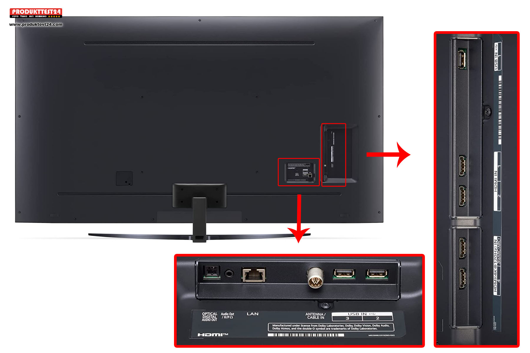 Anschlüsse sind genug vorhanden. 3 HDMI Ports reichen in den meisten Fällen aus.