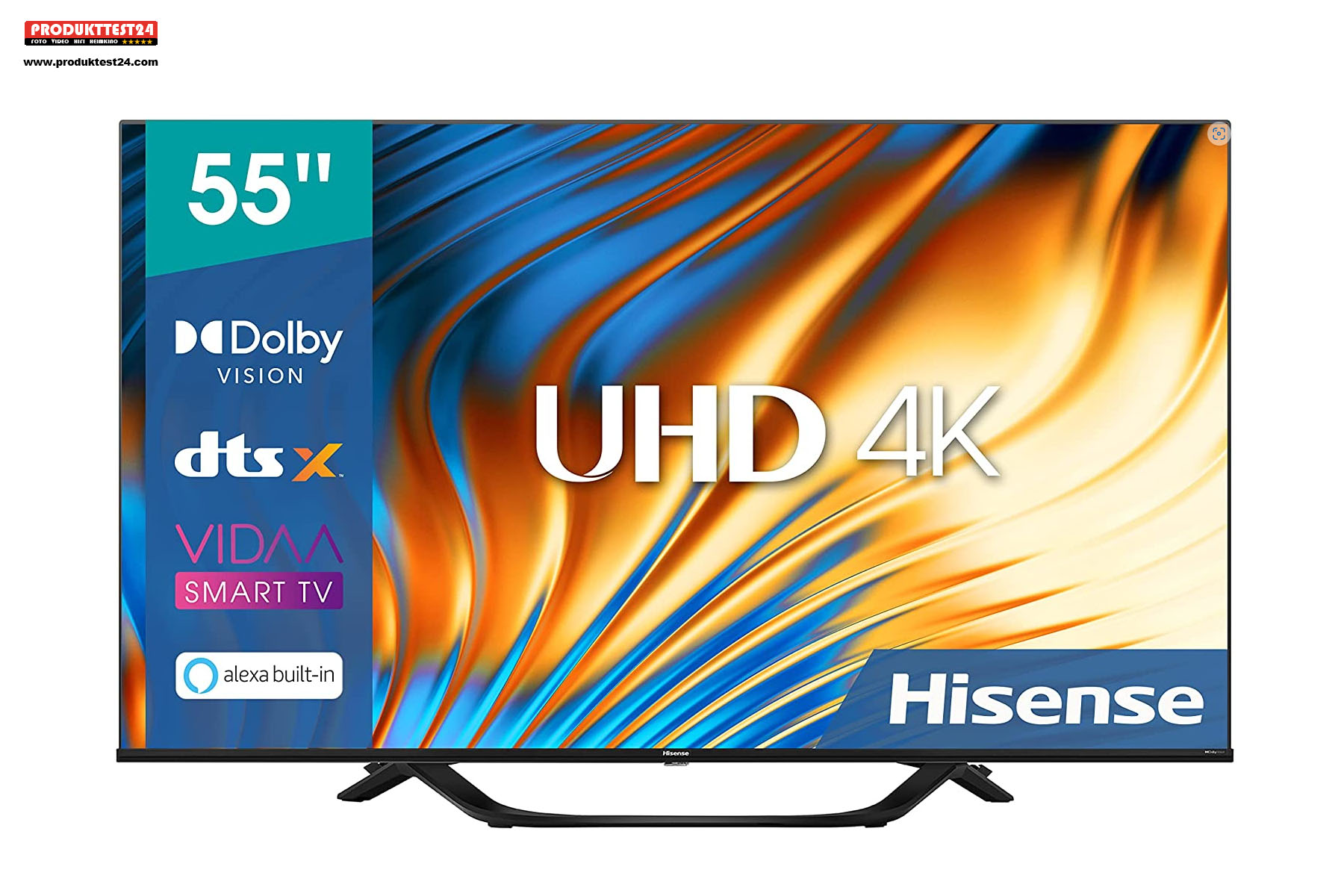 Der günstige Hisense 55A76H mit 55 Zoll Bilddiagonale und 4K-Auflösung