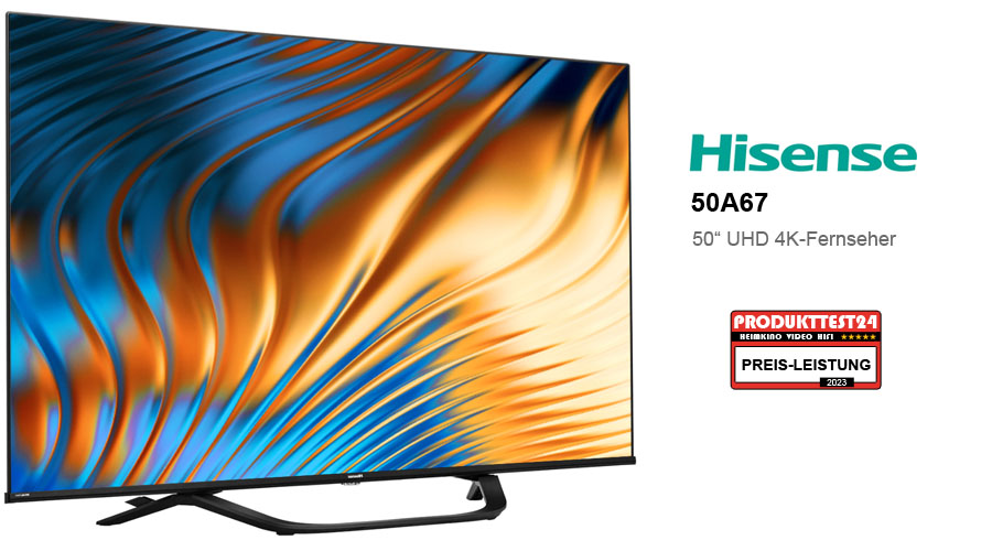 Der 50 Zoll große Hisense 50A67H 4K-Fernseher
