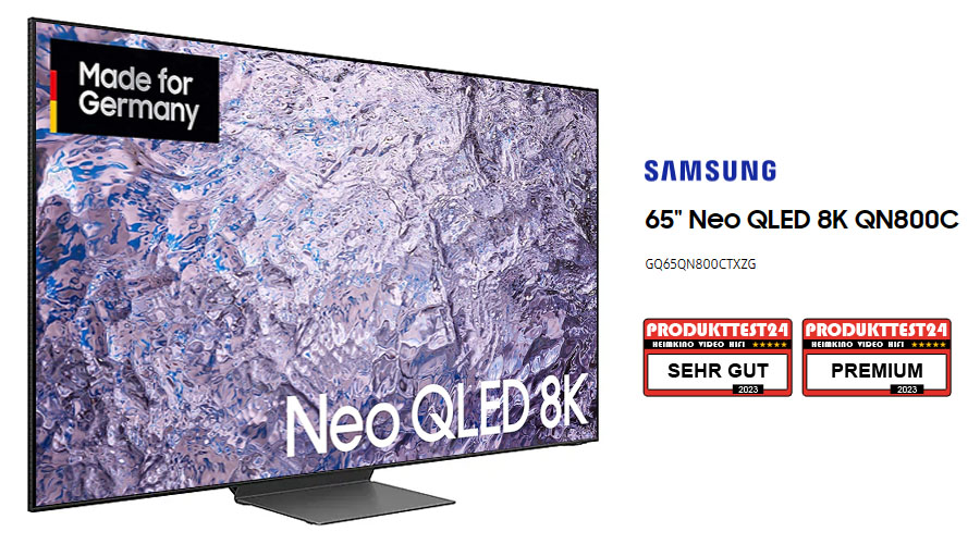 Der Neo QLED Samsung GQ65QN800C im Test - Produkttest24.com - Test und ...