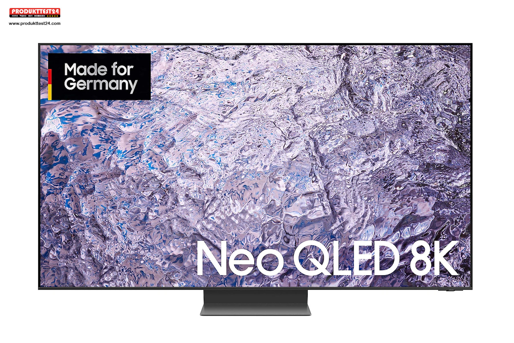 Samsung GQ75QN800C mit 75 Zoll Bilddiagonale, Mini-LED-Technik und 8K-Audflösung.