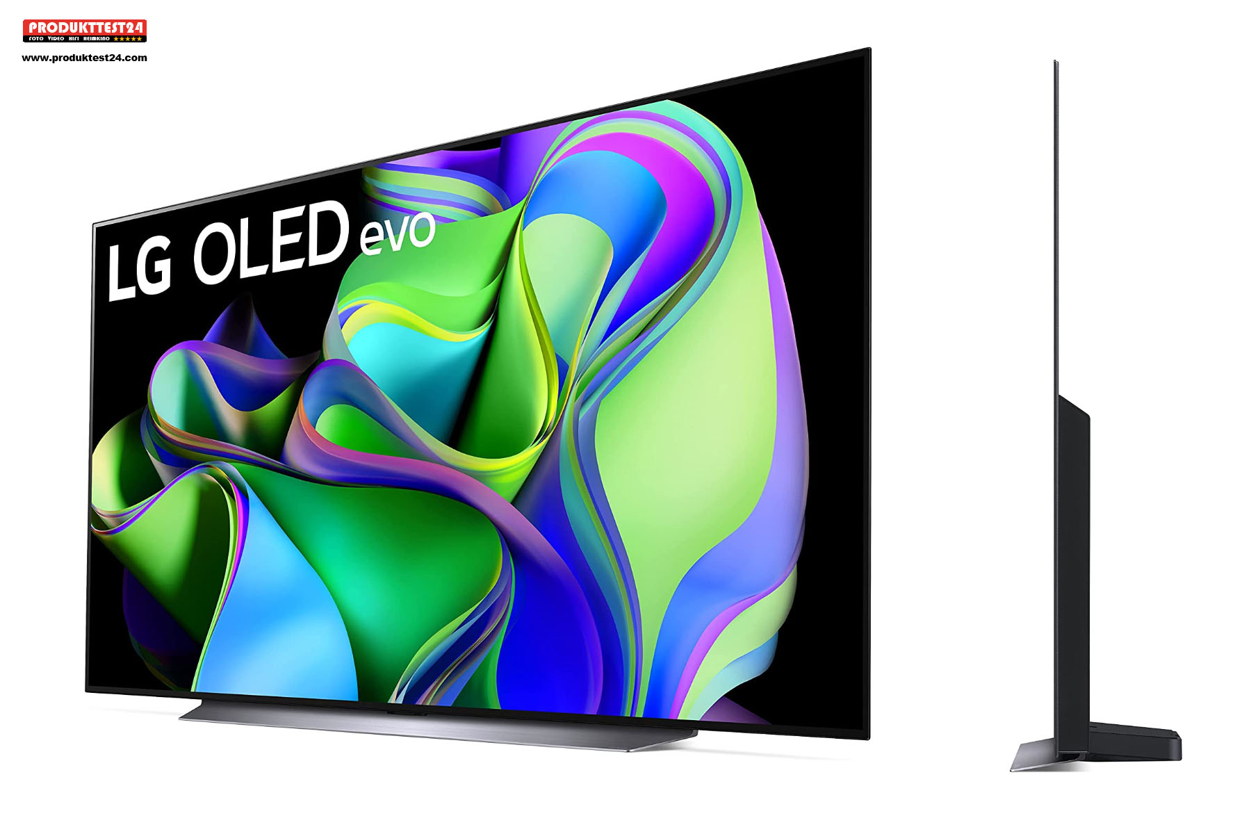 Der riesige 83 Zoll LG OLED Evo C3 Fernseher mit 211 cm Bilddiagonale