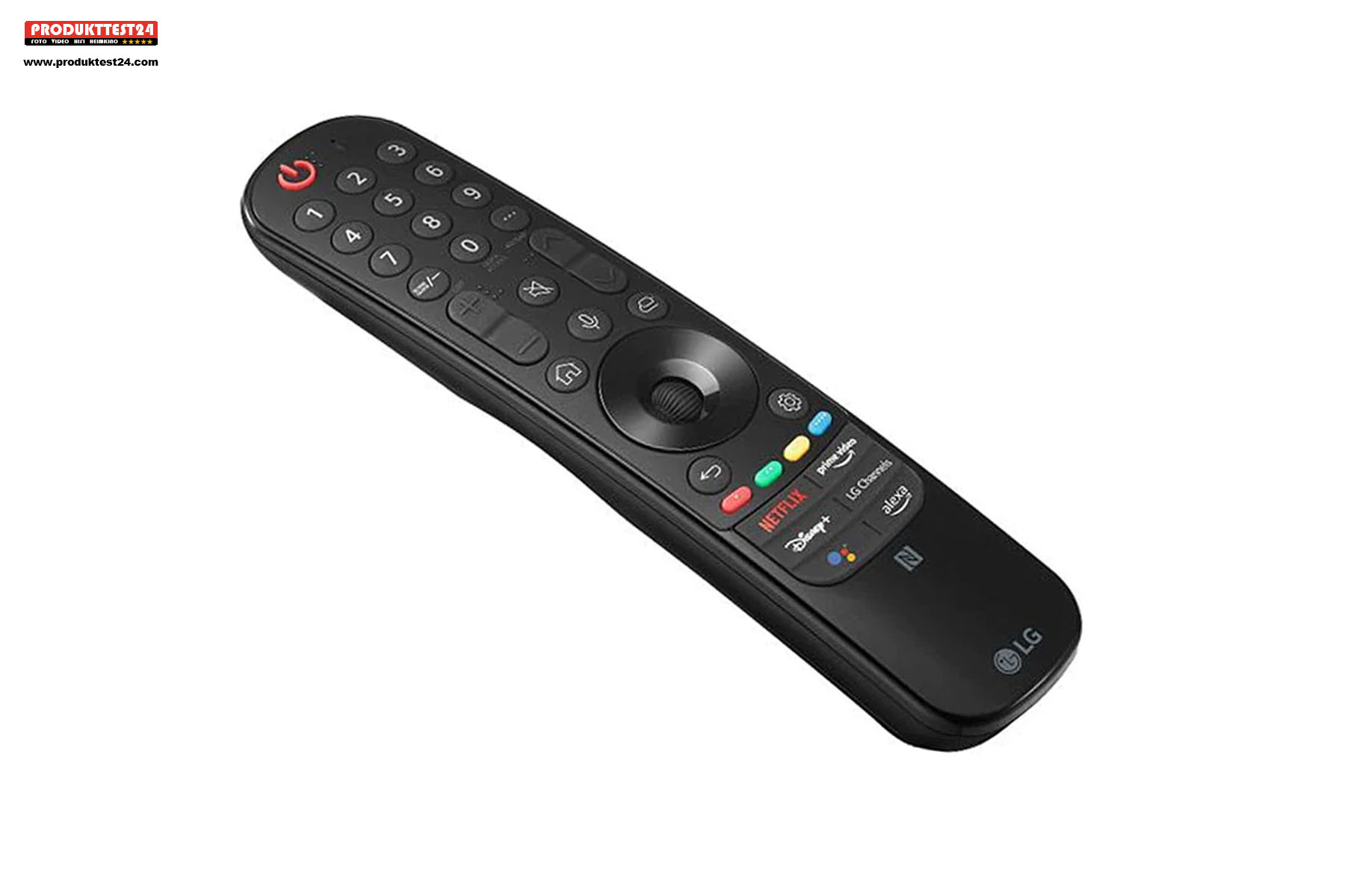 Die Magic Remote Fernbedienung ist auch dabei