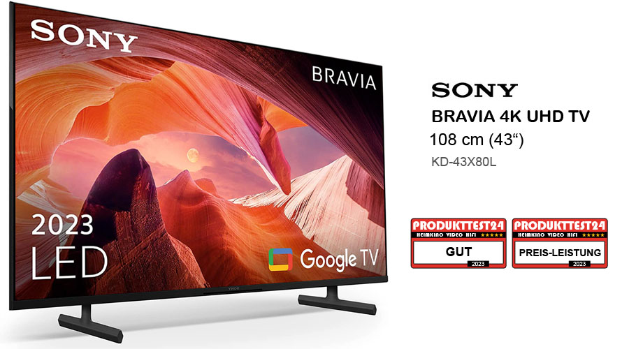 Sony Bravia KD43X80L LEDFernseher im Test Test