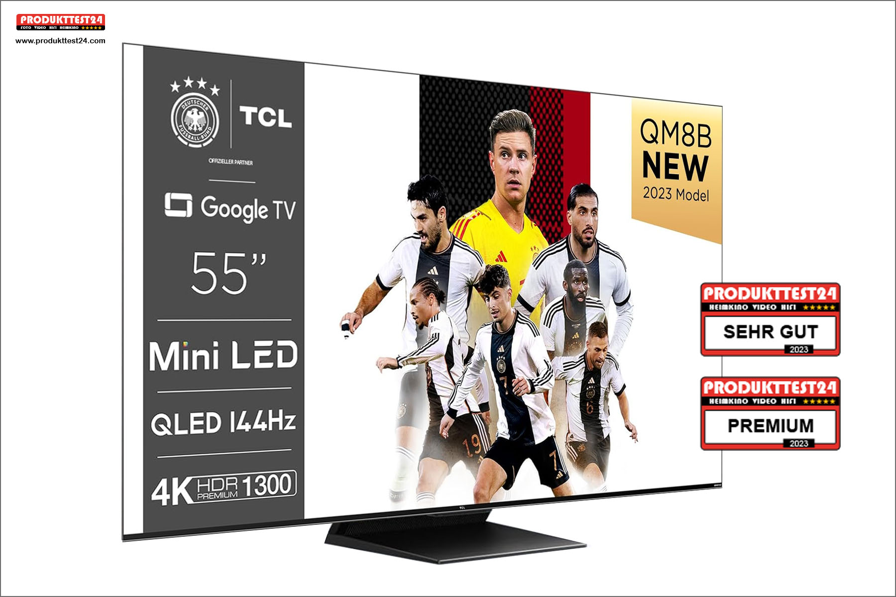 TCL 55QM8B mit Mini LED Technik, 400 Dimming Zonen und 1300 Nits