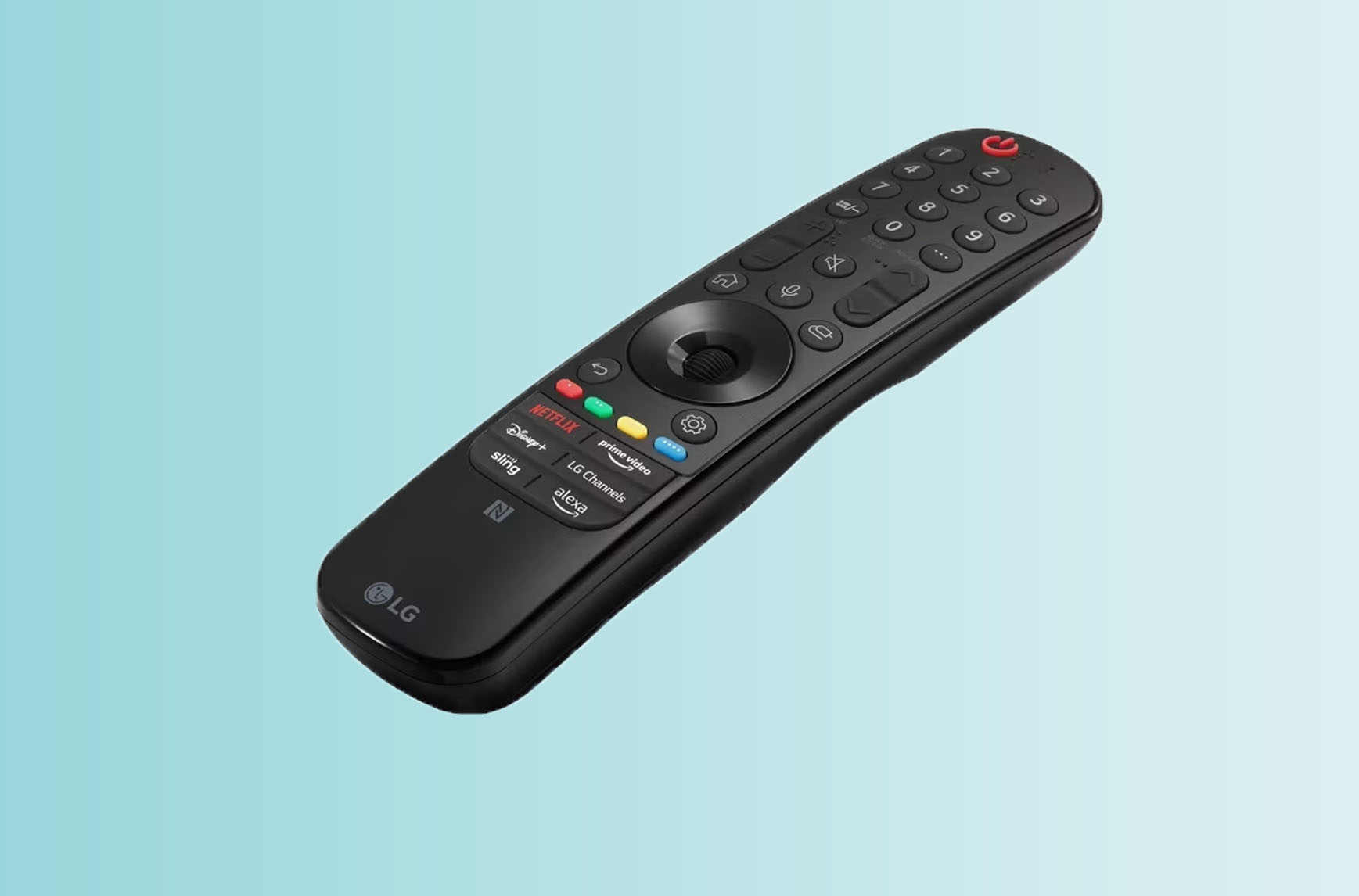 Die Magic Remote (MR24) verfügt über separate tasten für die Streamingdienste.