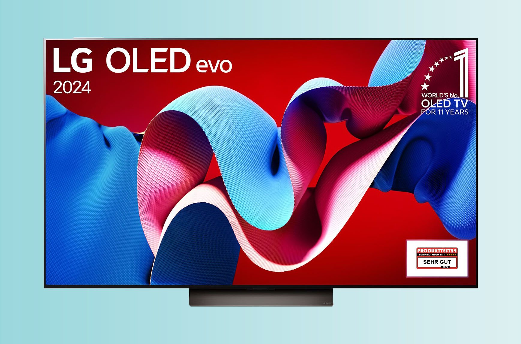 Der 77 Zoll große LG OLED C4 mit OLED Evo Display und MLA-Technik.