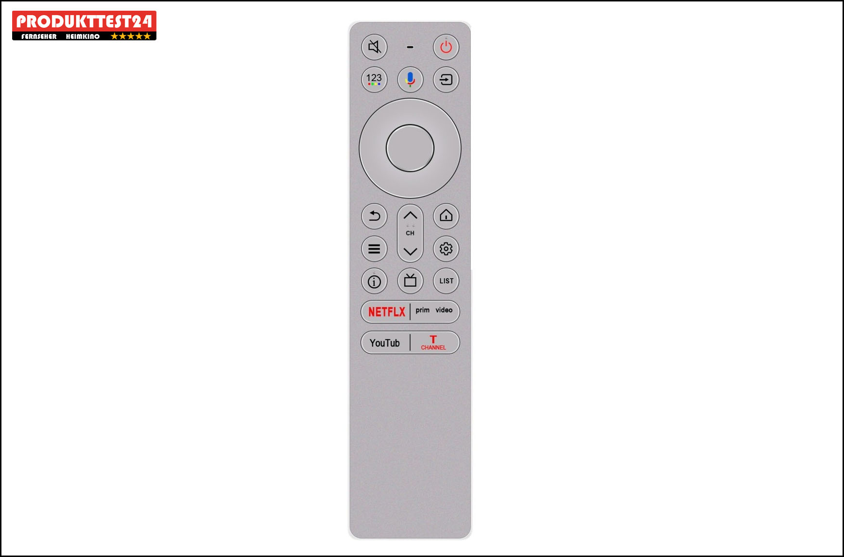 Die Fernbedienung des TCL 65Q8C ist nicht nur übersichtlicher, sie liegt auch gut in der Hand.