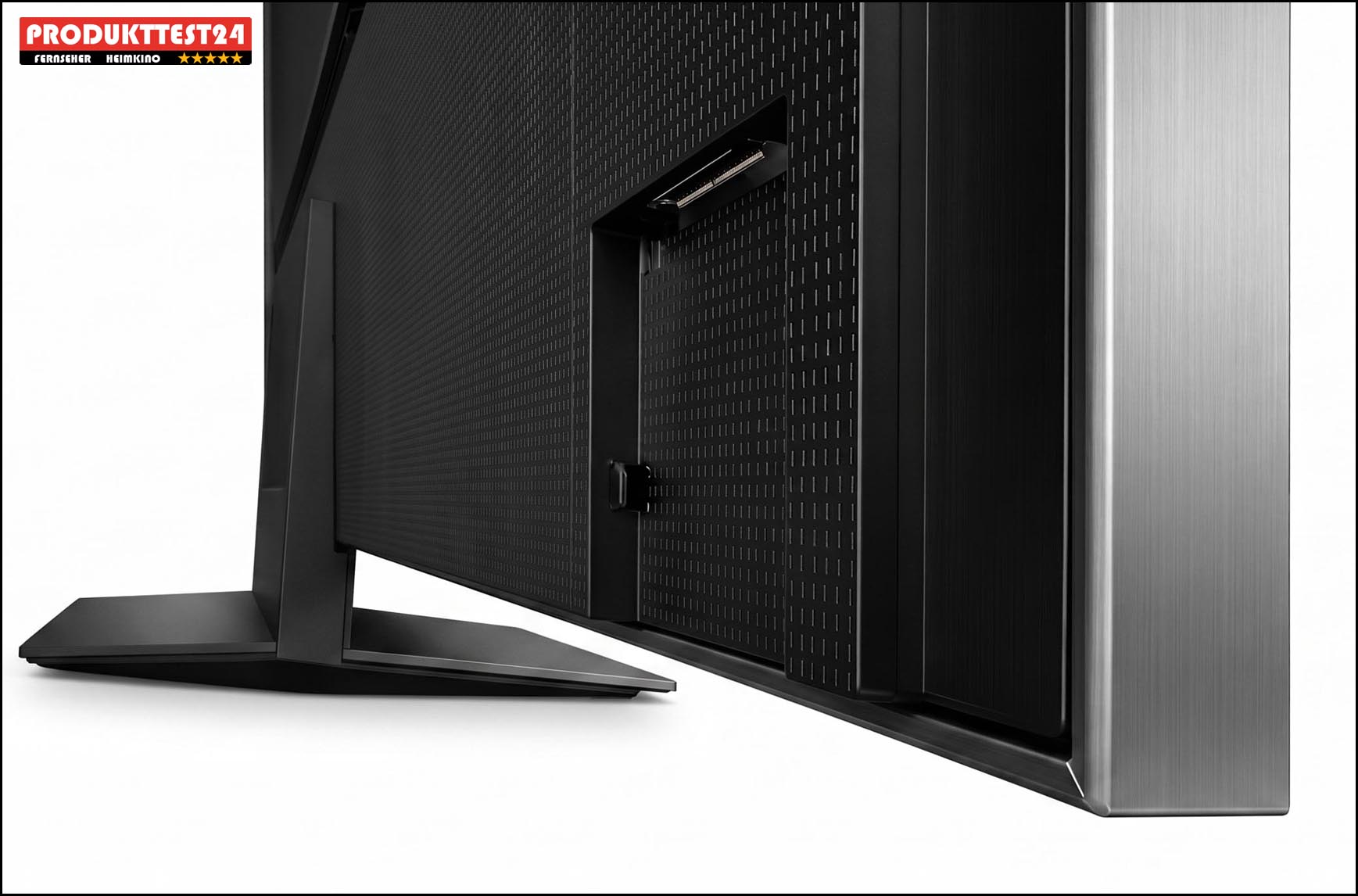 Der Rahmen aus gebürstetem Titan sieht super aus, ist aber leider auch recht empfindlich.